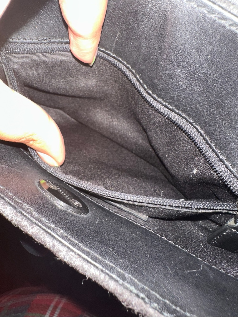 Coach Gray Wool Tote Handbag with Turn-Lock Closure - Picture 7 of 10